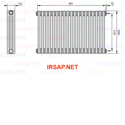 Радиатор IRSAP Tesi 31200/19 T30 CL 01